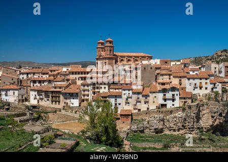 Dorf von Schonberg, Der Stille Weg, Maestrat (Maestrazgo) Region, Provinz Teruel, Aragon, Spanien Stockfoto