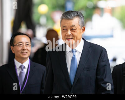 07 Juli, 2019. Chinesischen Botschafter in London, Liu Xiaoming, kommt auf der Andrew Marr Show zu erscheinen. China hat Großbritannien vorgeworfen, eine Einmischung in die Angelegenheiten Hong Kong London, UK Credit: Tommy London/Alamy leben Nachrichten Stockfoto