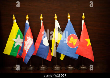 Südostasiatische Flagge Gemeinschaft, Gemeinschaft nationalen Zeichen Stockfoto