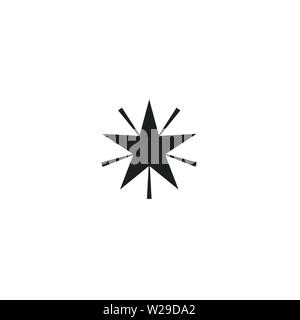Vektor-Symbol. Leader, Sieger, Boss, Rang, Medaillen, Sport Logo, Wettbewerb, Sky Symbol, Astrologie, militärische Truppen isoliert nur minimale einzelne Flachbild-Symbol Stock Vektor