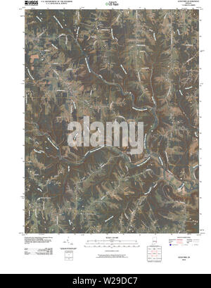 USGS TOPO Karte Indiana in der Guilford 20100513 TM Wiederherstellung Stockfoto