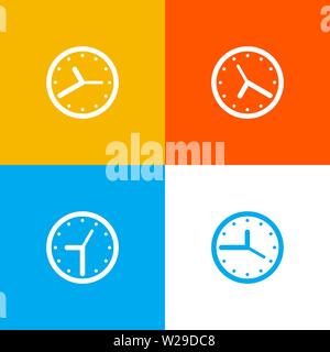 Symbol Uhr eingestellt. Symbol Zeit Vektor. Element für Ihr Design Stock Vektor