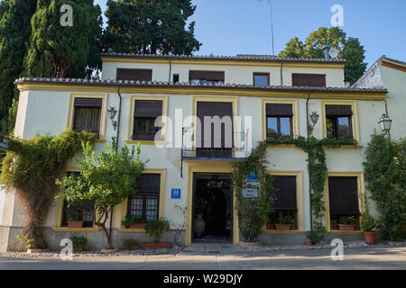 Hotel America in der Alhambra, Granada, Spanien. Stockfoto