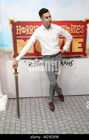 Richard David-Caine die Teilnahme an der Premiere der schrecklichen Geschichte der Film - Faule Römer im Odeon, Leicester Square, London. Stockfoto
