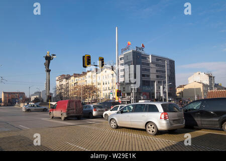 Bulgarien, Sofia, Innenstadt, die Statue von Sveta Sofia Stockfoto