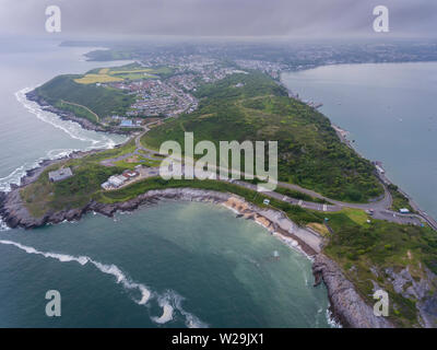 Armband Bucht und Mumbles Hill Stockfoto