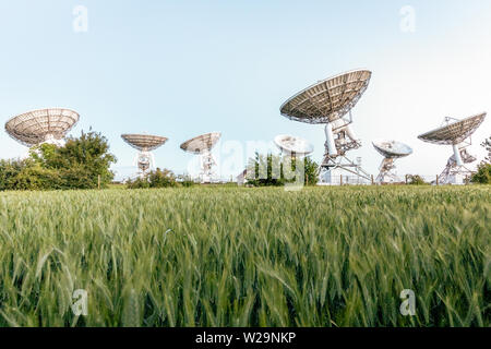 Forschung Radioteleskope, Cambridge UK Stockfoto