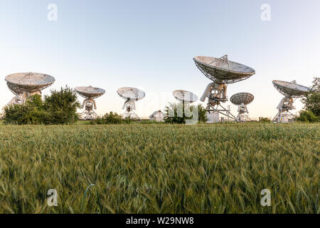 Forschung Radioteleskope, Cambridge UK Stockfoto