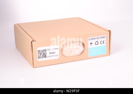 Filament für 3D-Drucker Stockfoto