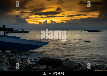 Sonnenaufgang in Cebu Philippine Stockfoto