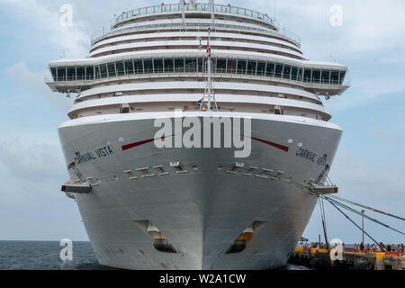 Costa Maya / Mexiko - ca. Juni 2019: Karneval Vista cruise aus Galveston Texas zu Costa Maya in Mexiko. Carnival Cruise Lines. Stockfoto