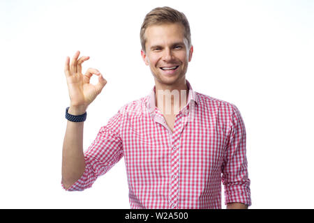 Closeup Portrait von stattlicher Mann Stockfoto