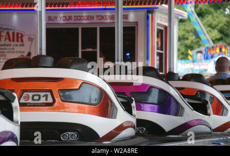 Einen allgemeinen Überblick über die Kirmes am 2019 Northampton Town anzeigen Stockfoto