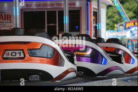 Einen allgemeinen Überblick über die Kirmes am 2019 Northampton Town anzeigen Stockfoto