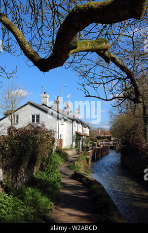 East Meon Dorf in der Nähe von Petersfield, Hampshire, England Großbritannien Stockfoto