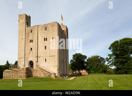 Hedingham Castle Essex UK, einer gut erhaltenen 12. Jahrhundert Norman im Dorf Castle Hedingham, Essex UK Halten Stockfoto