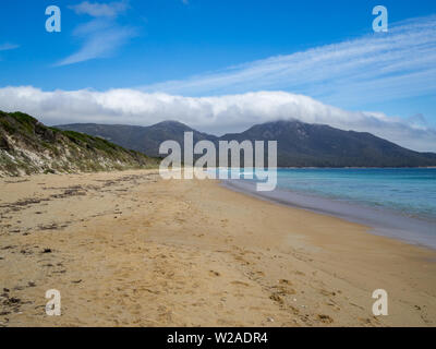 Gefahren Strand, Freycinet National Park Stockfoto