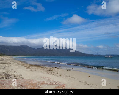 Gefahren Strand, Freycinet National Park Stockfoto