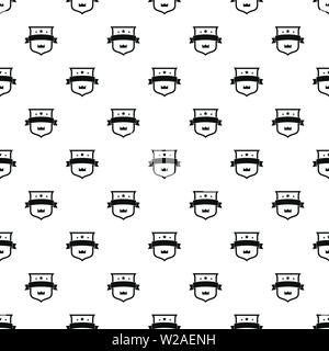 Abzeichen Krone Muster nahtlose Vektor wiederholen Geometrische für jede Web Design Stock Vektor