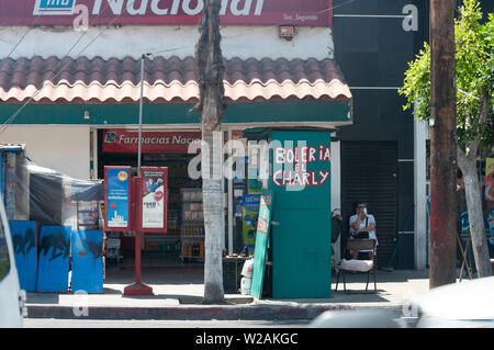 Tijuana, Mexiko - August 2, 2012 - Straßen der Grenze zwischen den USA und Mexiko in San Diego, Kalifornien Stockfoto