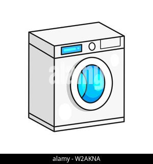 Waschmaschine Vektor Bild bereit für Ihr Design, Grußkarte Stock Vektor