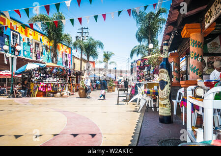 Tijuana, Mexiko - August 2, 2012 - Straßen der Grenze zwischen den USA und Mexiko in San Diego, Kalifornien Stockfoto