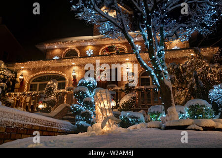 Weihnachtsschmuck, Brooklyn Stockfoto