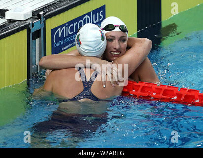 Scandone Pool, Neapel, Italien. 7. Juli 2019. 30 Sommer-universiade Wettbewerb Tag 4; Frauen 200 m Brust Semi-finale, Tatjana Rens Schoenmaker (RSA) Credit: Aktion plus Sport/Alamy leben Nachrichten Stockfoto