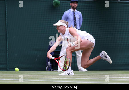 London, Großbritannien. 06 Juli, 2019. Harriet Dart (GBR) am Tag sechs an der Wimbledon Championships Tennis, Wimbledon, London am 6. Juli 2019 Credit: Paul Marriott/Alamy leben Nachrichten Stockfoto