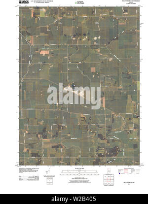 USGS TOPO Karte Indiana in McCoysburg 20100610 TM Wiederherstellung Stockfoto