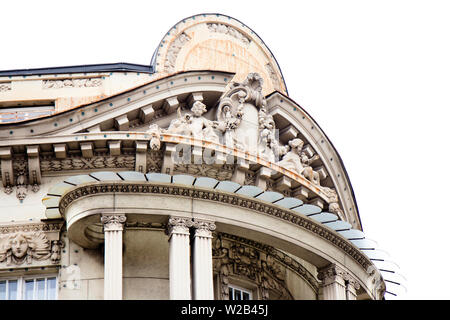Belgrad, Serbien - April 9, 2019: Gebäude der Serbischen Akademie der Wissenschaften und Künste in Belgrad, Stadtzentrum, in der Knez Mihajlova Straße, ist eine gute Prüfung Stockfoto