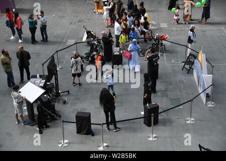 Palästina Expo haben der Welt zeigen. Die Palästinenser Menschen ist die am meisten Willensstark Menschen Menschheit im 21. Jahrhundert gesehen haben. Das Leid, Demütigung, Not und injustic die Menschheit von den Israelis Unterdrückung und ihre Entschlossenheit, die Rechte der Palästinenser, in ihre Heimat zurückzukehren ertragen kann ist nicht verhandelbar am 7. Juli 2019 in London Olympia, UK. Stockfoto