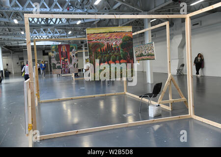 Palästina Expo haben der Welt zeigen. Die Palästinenser Menschen ist die am meisten Willensstark Menschen Menschheit im 21. Jahrhundert gesehen haben. Das Leid, Demütigung, Not und injustic die Menschheit von den Israelis Unterdrückung und ihre Entschlossenheit, die Rechte der Palästinenser, in ihre Heimat zurückzukehren ertragen kann ist nicht verhandelbar am 7. Juli 2019 in London Olympia, UK. Stockfoto