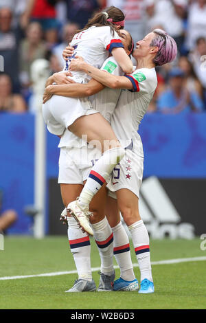 Lyon, Frankreich. 07 Juli, 2019. Lavelle die Vereinigten Staaten während der Match gegen die Niederlande Spiel gültig für die Endrunde der Frauen Fußballweltmeisterschaft in Lyon in Frankreich Sonntag, 07. Credit: Brasilien Foto Presse/Alamy leben Nachrichten Stockfoto