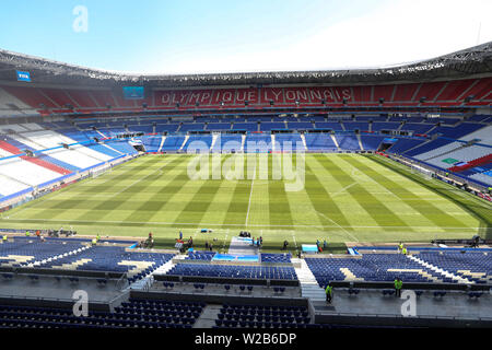 Lyon, Frankreich. 07 Juli, 2019. Atmosphäre vor dem Spiel zwischen den USA und den Niederlanden durch die endgültige der Frauen Fußball WM in Lyon validierte in Frankreich am Sonntag, 07. Credit: Brasilien Foto Presse/Alamy leben Nachrichten Stockfoto