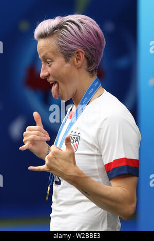 Groupama Stadion, Lyon, Frankreich. 7. Juli 2019. FIFA Frauen WM-Finale, USA versus Niederlande; Megan Rapinoe (USA) Credit: Aktion plus Sport/Alamy leben Nachrichten Stockfoto