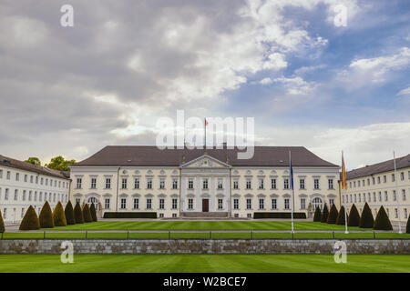 Berlin Deutschland, City Skyline im Schloss Bellevue Stockfoto
