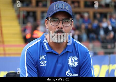 Oberhausen, Deutschland. 07. Juli 2019. firo: 07.07.2019 Fußball, 2019/2020 1. Bundesliga: Testspiel FC Schalke 04 - RW Oberhausen 3.1 Geste, Trainer, David Wagner, Portrait | Quelle: dpa/Alamy leben Nachrichten Stockfoto