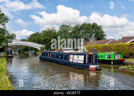 15-04 auf der Lancaster Canal an Garstang in Lancashire, Großbritannien Stockfoto