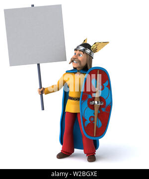 Spaß gaulois - 3D-Darstellung Stockfoto