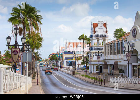 Karibik, Niederländische Antillen, Aruba, Oranjestad, Renaissance Mall und dem Casino Stockfoto