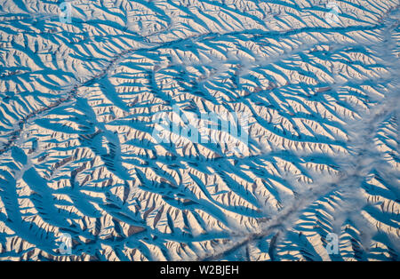 Luftaufnahme über zentralen Afghanistan Stockfoto