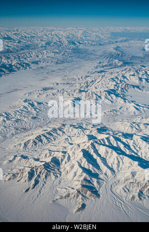 Luftaufnahme über zentralen Afghanistan Stockfoto