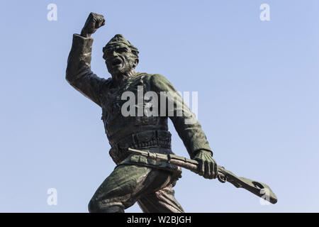 Albanien, Tirana, unbekannten Partisanen statue Stockfoto
