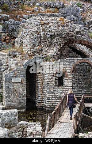 Albanien, albanische Riviera, Butrint, Ruinen der griechischen Stadt 6. Jahrhundert Stockfoto