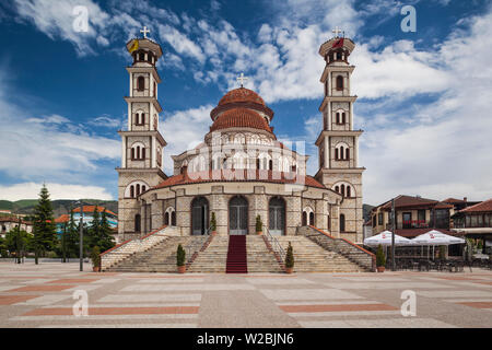 Albanien, Korca, die orthodoxe Kathedrale Stockfoto
