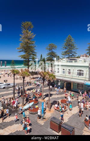 Australien, New South Wales, Sydney, New South Wales Manly, Belgrave Straße, erhöht, Ansicht Stockfoto