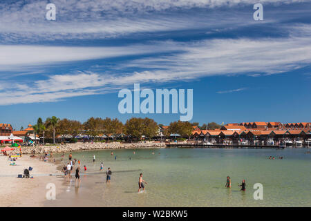 Australien, Western Australia, Sorrento, Hillarys Boat Harbour, Strand Stockfoto