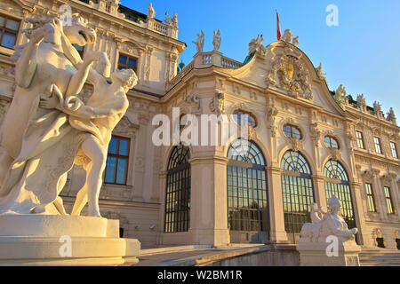 Oberen Schloss Belvedere, Wien, Österreich, Mitteleuropa Stockfoto