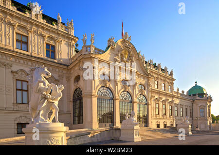 Oberen Schloss Belvedere, Wien, Österreich, Mitteleuropa Stockfoto